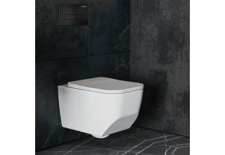 Комплект инсталляции Roxen StounFix Slim 582388 клавиша черный матовый