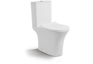 Напольный унитаз CeruttiSpa Bernina 35,5x66,5 безободковый SoftClose