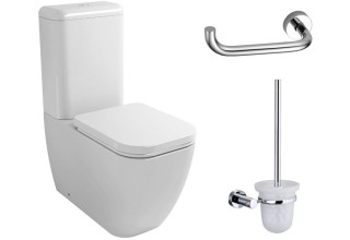 Напольный унитаз Lavinia Boho One 3302001P + ершик для унитаза Wasserkraft K-9427 + держатель для туалетной бумаги Wasserkraft K-9496 Напольный унитаз Lavinia Boho One 3302001P + ершик для унитаза Wasserkraft K-9427 + держатель для туалетной бумаги Wasserkraft K-9496