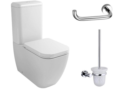 Напольный унитаз Lavinia Boho One 3302001P + ершик для унитаза Wasserkraft K-9427 + держатель для туалетной бумаги Wasserkraft K-9496 Напольный унитаз Lavinia Boho One 3302001P + ершик для унитаза Wasserkraft K-9427 + держатель для туалетной бумаги Wasserkraft K-9496