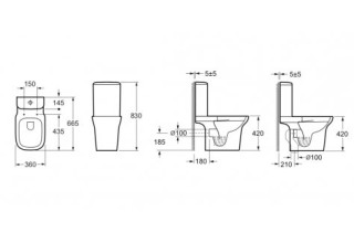 Напольный унитаз Lavinia Boho Smart N-Flash 3930019R (состоит из 3305001R, VB-3000)