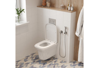 Подвесной унитаз CeruttiSpa Ami Aria 36x50 безободковый SoftClose