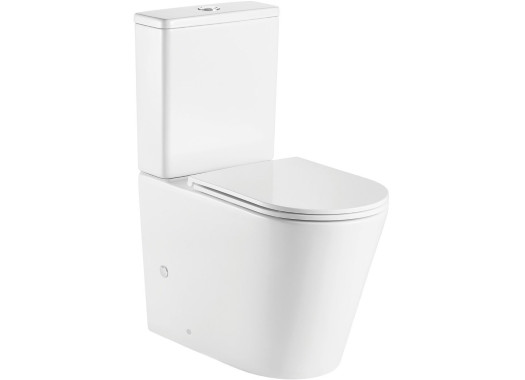 Унитаз-компакт Welt-Wasser SALZBACH 001 XL GL-WT 36x67,5 сиденье Duroplast, микролифт, белый глянец