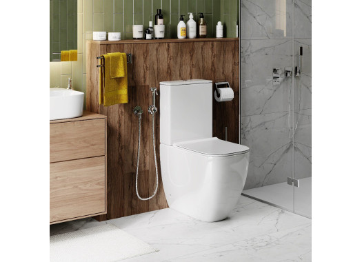 Унитаз напольный Ceruttispa Chika CT8708 62x38,5 сиденье Duroplast, микролифт