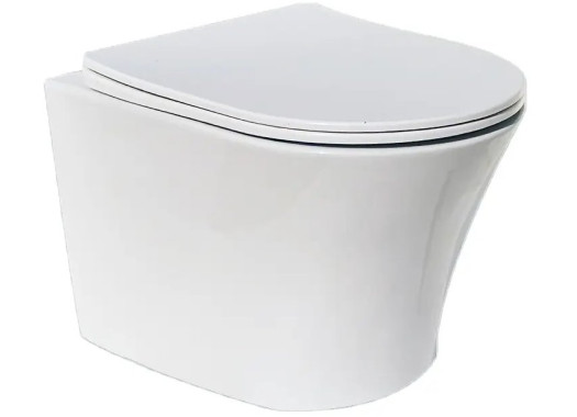 Унитаз подвесной CeruttiSpa ADIGE Aria MW CT9245 36x49 сиденье Duroplast, микролифт, белый матовый