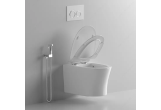 Унитаз подвесной CeruttiSpa ADIGE Aria MW CT9245 36x49 сиденье Duroplast, микролифт, белый матовый