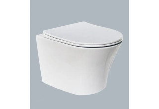 Унитаз подвесной CeruttiSpa ADIGE Aria MW CT9245 36x49 сиденье Duroplast, микролифт, белый матовый