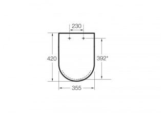 Унитаз подвесной Roca Dama-N Rimless 57x36 A34678L000 + A801782004 с сиденьем SoftClose