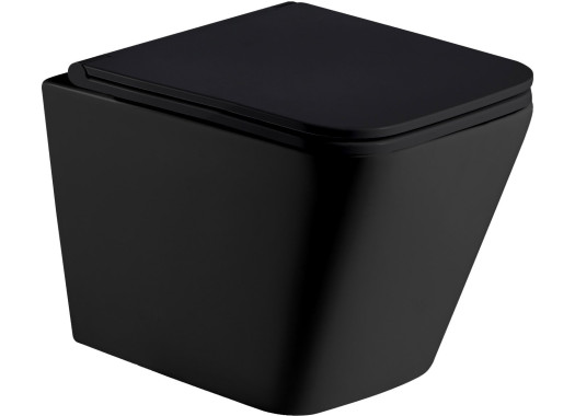 Унитаз подвесной Welt-Wasser GELBACH 041 MT-BL сиденье Duroplast, микролифт, черный матовый Унитаз подвесной Welt-Wasser GELBACH 041 MT-BL сиденье Duroplast, микролифт, черный матовый