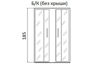 Душевой уголок River Morava XL 100/80/24 MT без поддона