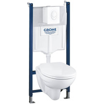 Инсталляция GROHE Solido 39116000 с унитазом и панелью смыва