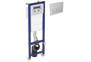 Инсталляция Ideal Standard W370567 с клавишей смыва W3708AA хром