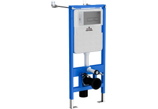 Комплект инсталляции Roxen StounFix Slim 597373 клавиша хром матовый