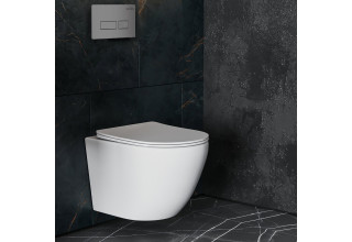 Комплект инсталляции Roxen StounFix Slim 597373 клавиша хром матовый