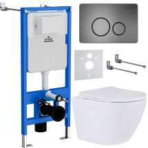 Комплект инсталляции Roxen StounFix Slim 624013 клавиша оружейная сталь
