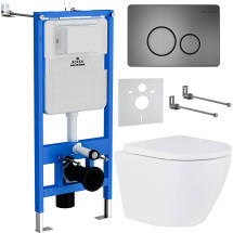 Комплект инсталляции Roxen StounFix Slim 625385 клавиша оружейная сталь