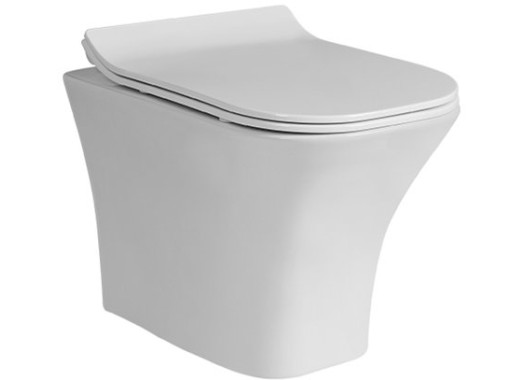 Подвесной унитаз CeruttiSpa Vettore Aria 34x49 безободковый SoftClose