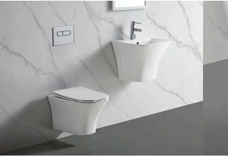 Подвесной унитаз CeruttiSpa Vettore Aria 34x49 безободковый SoftClose