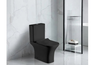 Унитаз-компакт CeruttiSpa VETTORE MB CT9241 66,5x34,5 сиденье Duroplast, микролифт, черный матовый