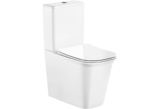 Унитаз напольный CeruttiSpa ARNO 34,5x62,0 безободковый SoftClose