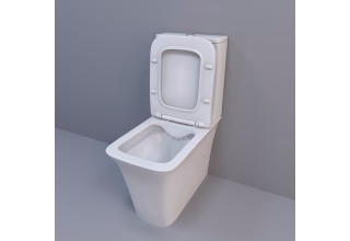 Унитаз напольный CeruttiSpa ARNO 34,5x62,0 безободковый SoftClose