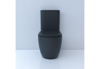 Унитаз напольный Esbano FORTEX-N 61x36 сиденье Duroplast, SoftClose черный матовый