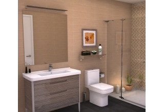 Унитаз напольный Roca Dama Compact 342787000 + 341782000 + 801780004 с баком и крышкой