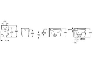 Унитаз приставной Lavinia Boho Elegant 33030030 SoftClose