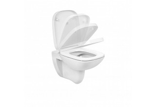 Чаша подвесного унитаза Roca Debba Square Rimless 35x54 без сиденья