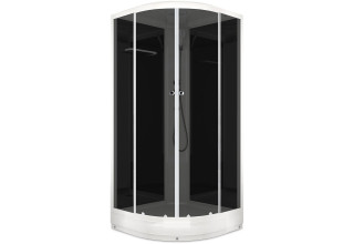 Душевая кабина Domani-Spa Delight 99 90x90 тонированное стекло / черные стенки с крышей