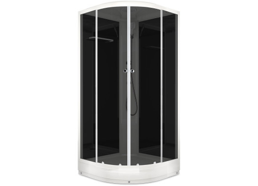 Душевая кабина Domani-Spa Delight 99 90x90 тонированное стекло / черные стенки с крышей
