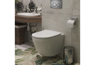 Инсталляция Roxen StounFix Slim 710200 с клавишей смыва Steel 420260G