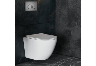 Инсталляция Roxen StounFix Slim 710200 с клавишей смыва Steel 420260G