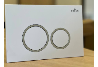 Инсталляция Roxen StounFix Slim 710200 с унитазом 530185-02 клавишей смыва Santi 410260W