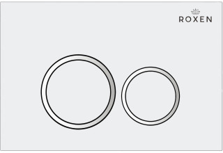 Инсталляция Roxen StounFix Slim 710200 с унитазом 530185-02 клавишей смыва Santi 410260W