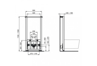 Инсталляция для биде Ideal Standard ProSys R016267