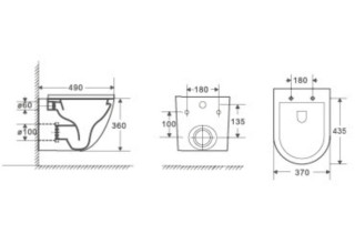 Комплект Welt-Wasser AMBERG 350 ST + MERZBACH 004 MT-GR + AMBERG RD-CR с клавишей хром глянец