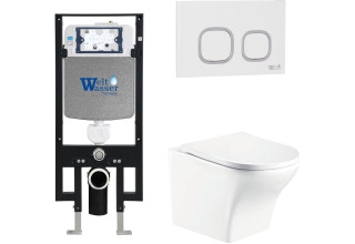 Комплект Welt-Wasser AMBERG 497 + ODENBACH 004 GL-WT + AMBERG RD-WT с белой клавишей Комплект Welt-Wasser AMBERG 497 + ODENBACH 004 GL-WT + AMBERG RD-WT с белой клавишей