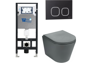 Комплект Welt-Wasser AMBERG 506 + SALZBACH 004 MT-GR + AMBERG RD-BL с черной клавишей