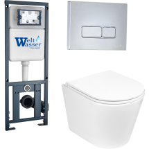 Комплект Welt-Wasser MARBERG 410 + SALZBACH 004 GL-WT + MAR 410 SE с клавишей хром