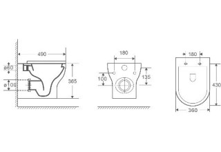 Унитаз Welt-Wasser ERLENBACH 004GL-WT подвесной