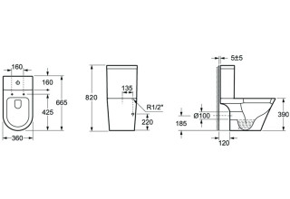 Унитаз напольный Lavinia Boho Biore 33040010 SoftClose
