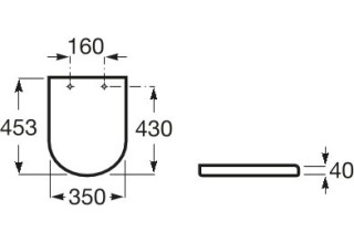 Унитаз напольный Roca The Gap Round 60x37 A3420N7000 сиденье Duroplast, SoftClose