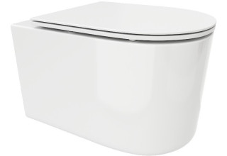 Унитаз подвесной CeruttiSpa TANARO Aria MW CT9236 49x36,5 сиденье Duroplast, микролифт, белый матовый
