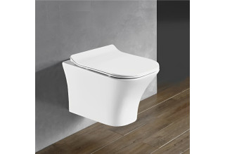 Унитаз подвесной CeruttiSpa VETTORE Aria MW CT9242 48x34 сиденье Duroplast, микролифт, белый матовый