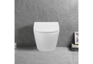 Унитаз подвесной Cerutti SPA SELLA Aria Tornado безободковый белый SoftClose