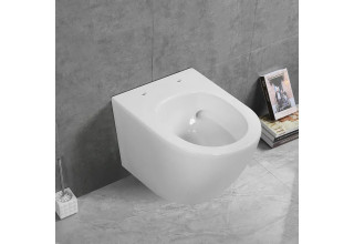 Унитаз подвесной Cerutti SPA SELLA Aria Tornado безободковый белый SoftClose