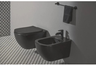 Унитаз подвесной Ideal Standard Tesi AquaBlade T0079V3 53,5x36,5 черный матовый