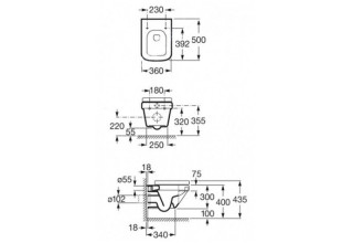Унитаз подвесной Roca Dama-N 346788000 Compact