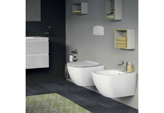 Унитаз подвесной с инсталляцией Ideal Standard Tesi T007901 + T352701 + 10.702.450.02.10